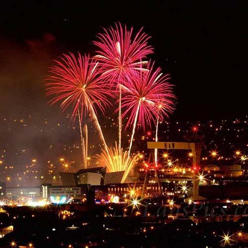 Fireworks in Belfast City