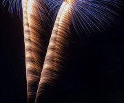 Fireworks display over water in the UK