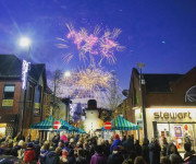 Christmas fireworks display in the UK