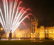 Fireworks at Queens University Belfast
