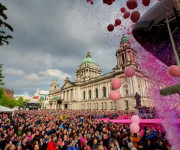 Stage confetti at a concert in the UK